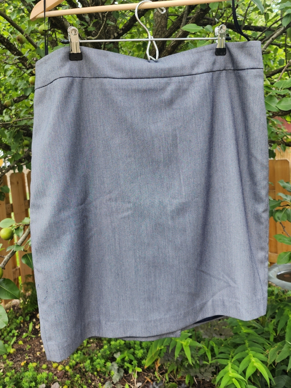 Jones New York Sz 16 Navy White Pencil Skirt